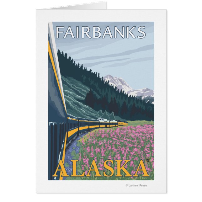 Alaska Railroad Scene - Fairbanks, Alaska (Front)