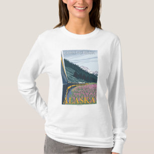 Alaska Railroad Scene - Gold Creek, Alaska T-Shirt