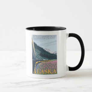 Alaska Railroad Scene - Grandview, Alaska Mug