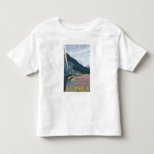 Alaska Railroad Scene - Whittier, Alaska Toddler T-Shirt