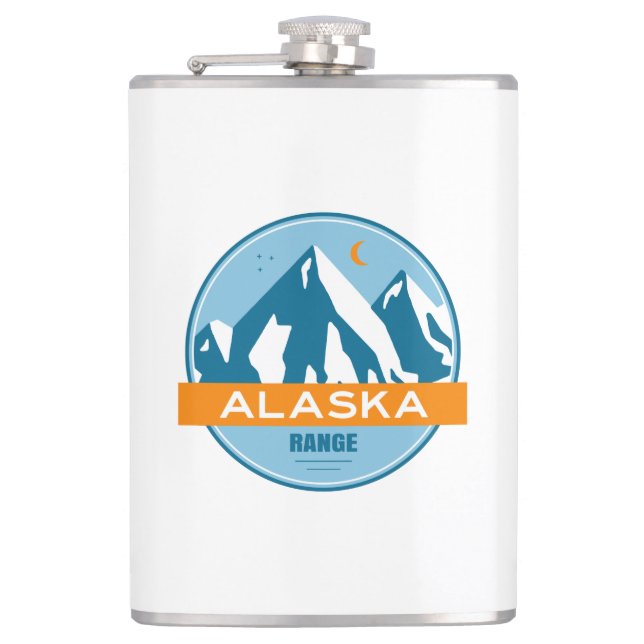 Alaska Range Hip Flask (Front)