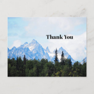 Alaska Range Mountain Landscape Photo Thank You Postcard