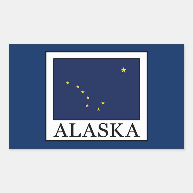Alaska Rectangular Sticker (Front)