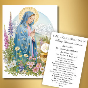 Alaska Remembrance Prayer for First Holy Communion
