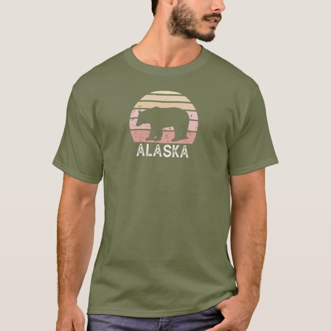 Alaska Retro Bear T-Shirt (Front)