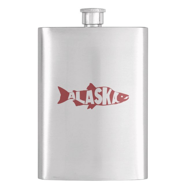 Alaska Salmon Hip Flask (Front)