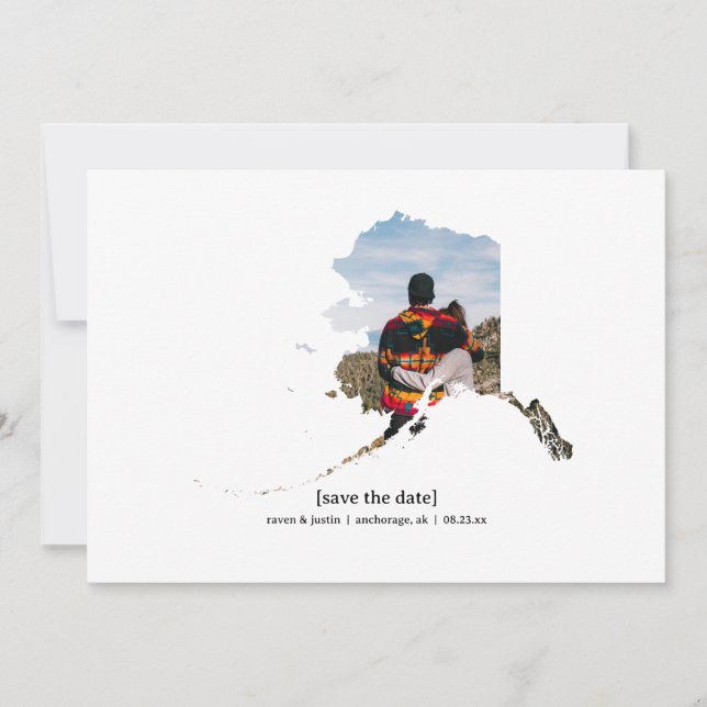 Alaska Save the Date Photo Card (Front)