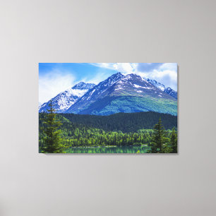 Alaska Scenic Byway Mountain Canvas Print
