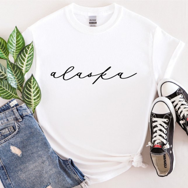 Alaska Script State Women’s T-Shirt (Creator Uploaded)