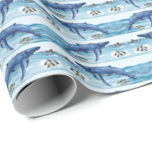 Alaska Sea Life Holiday Wrapping Paper