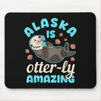 Alaska Sea Otter Vacation Souvenir Mouse Mat
