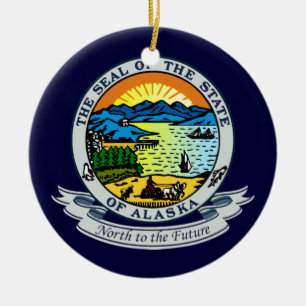 Alaska Seal Ceramic Tree Decoration