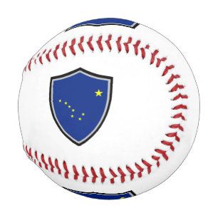 Alaska shield flag baseball