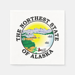 Alaska sign napkin