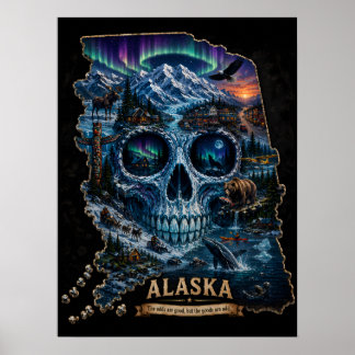 Alaska Skull Illusion | Astigmatism STATE of Mind Poster