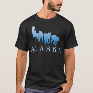 Alaska Sled Dogs Mushing Team Snow Sledding Mounta T-Shirt