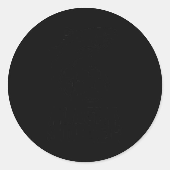 Alaska Soccer Graphic Salmon And Ball Srts Design  Classic Round Sticker (Front)