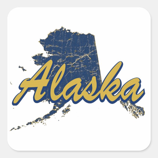 Alaska Square Sticker (Front)