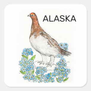 Alaska Square Sticker