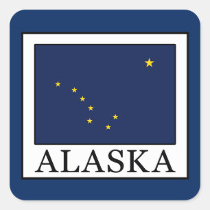 Alaska Square Sticker