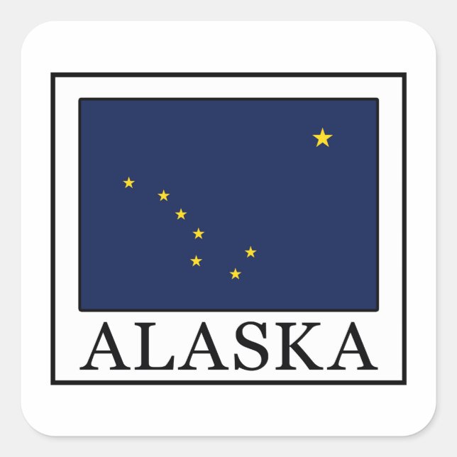 Alaska Square Sticker (Front)