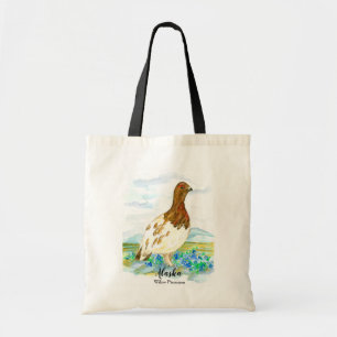 Alaska State Bird Willow Ptarmigan Tundra Tote Bag