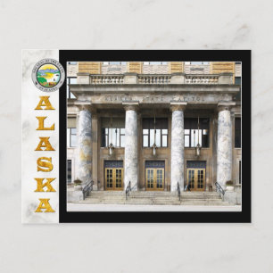 Alaska State Capitol building in Juneau Postcard