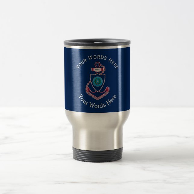 Alaska State Custom Anchor Travel Mug (Center)