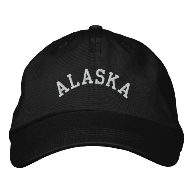 Alaska State Embroidered Embroidered Hat (Front)