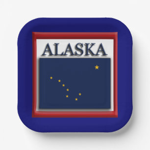 Alaska State Flag 7" Paper Plates