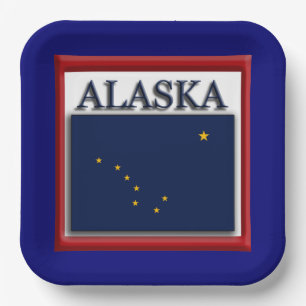 Alaska State Flag 9" Paper Plate