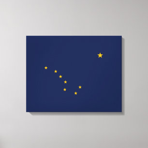 Alaska State Flag Design Canvas Print