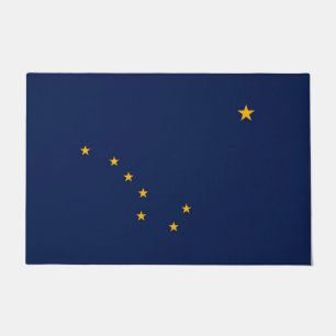 Alaska State Flag Design Doormat