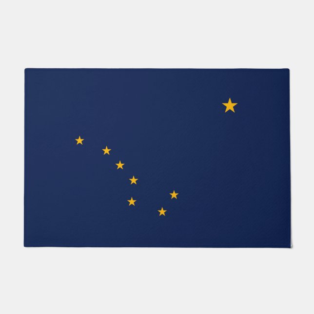 Alaska State Flag Design Doormat (Front)