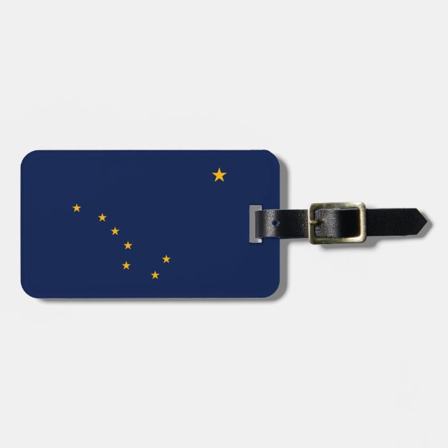 Alaska State Flag Design Luggage Tag (Front Horizontal)