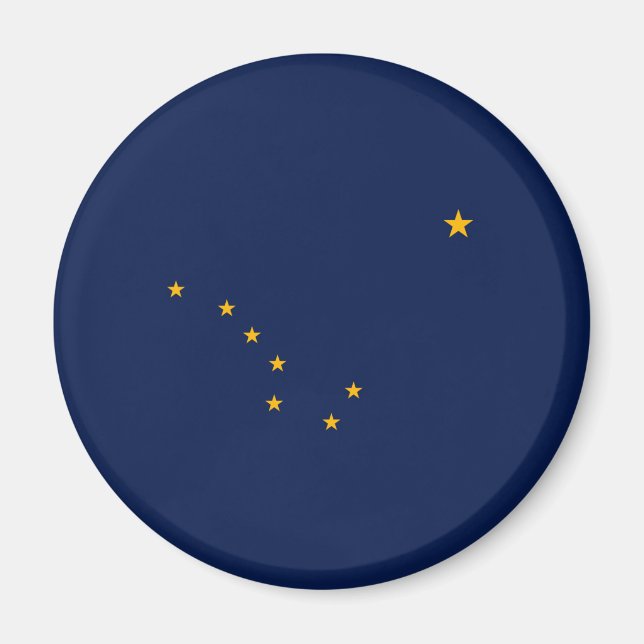 Alaska State Flag Design Magnet (Front)