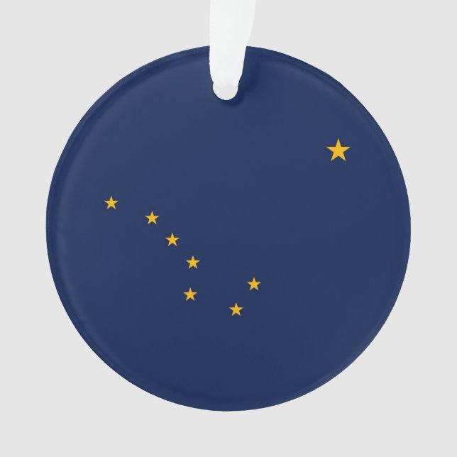Alaska State Flag Design Ornament (Front)
