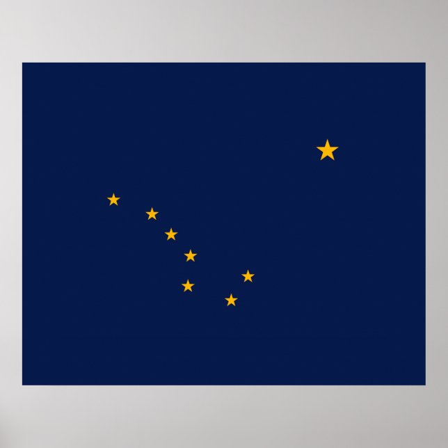 Alaska State Flag Design Poster (Front)