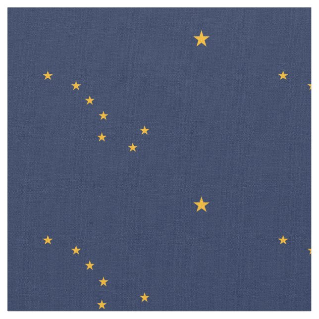 Alaska State Flag Fabric (Close Up)