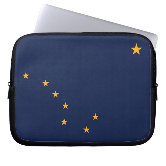 Alaska State Flag Laptop Sleeve (Front)