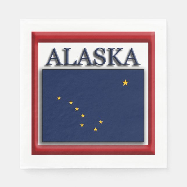 Alaska State Flag Napkin (Front)
