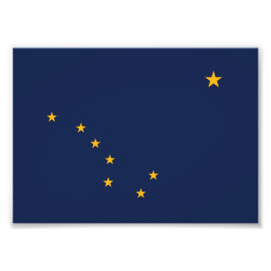 Alaska State Flag Photo Print