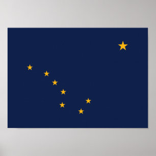 Alaska State Flag Poster