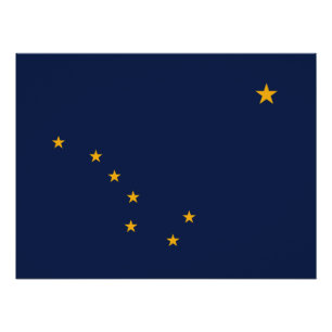 Alaska State Flag Poster