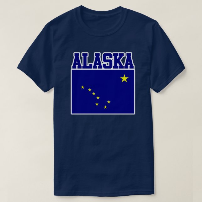 Alaska State Flag T-Shirt (Design Front)