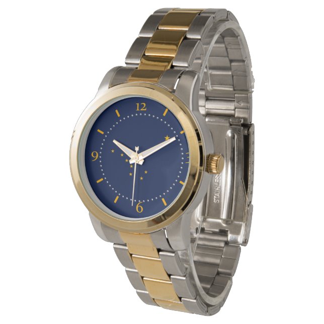 Alaska State Flag Watch Design (Angled)