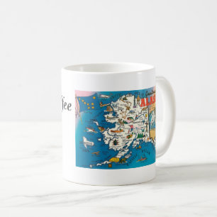 Alaska State Map Coffee Mug