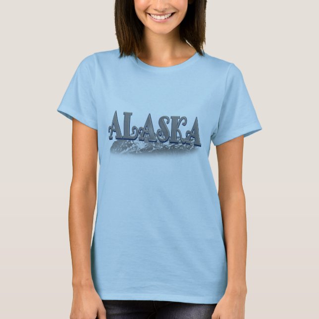 Alaska State Mountains T-Shirt (Front)