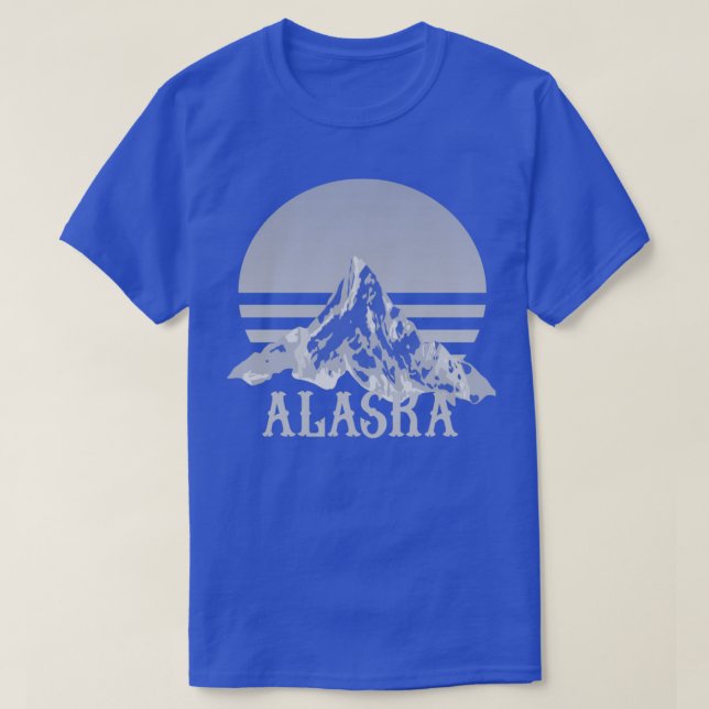 Alaska State Mountains Triblend T-Shirt (Design Front)