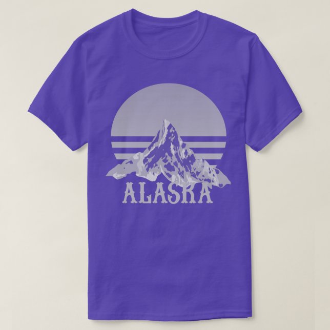 Alaska State Mountains Triblend T-Shirt (Design Front)